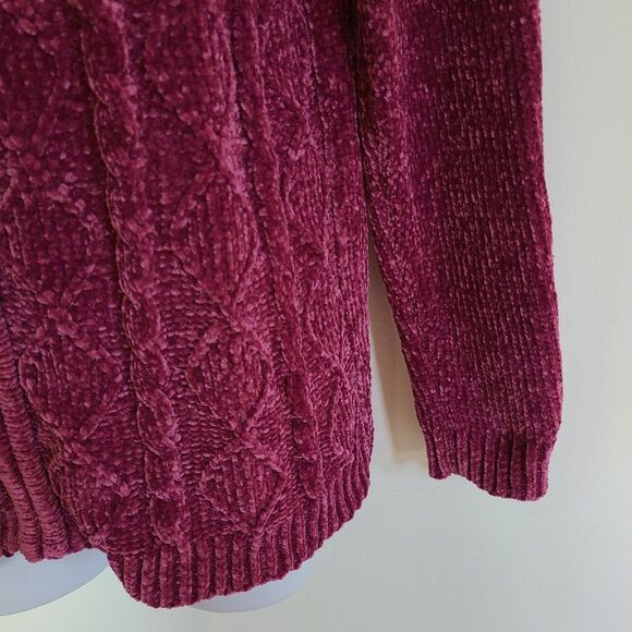 Bon Worth Women's Chenille Full Zip Cardigan Sweater Jacket Size XSP (XS Petite) - Picture 10 of 16